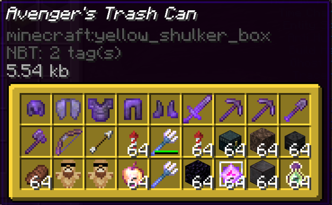 Kit named avenger's trash can