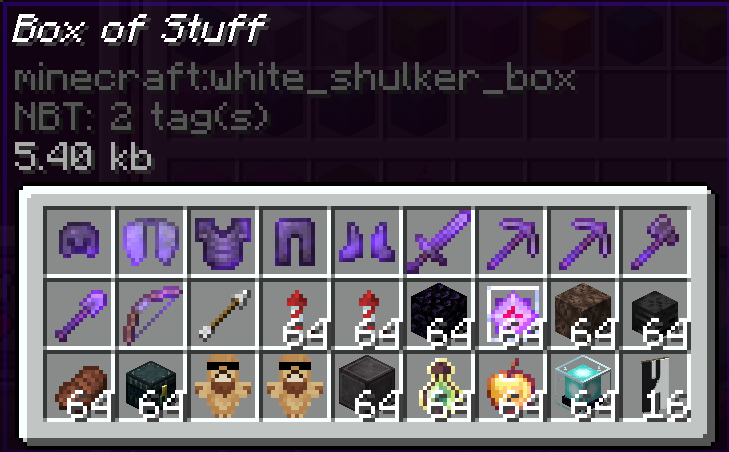 Kit named box of stuff