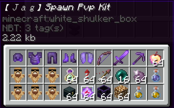 Kit named jag's spawnpvp kit